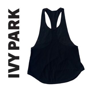 IVY PARK S Black Lightweight Racerback Tank Women